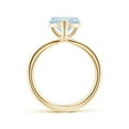 thumbnail image 2 of Angara Natural 1.8 Ct. Aquamarine Solitaire Ring in 14K Yellow Gold for Women (Ring Size: 9), 2 of 8