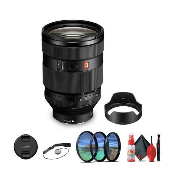 Sony G Master FE 28-70mm f/2 GM Lens (Sony E) (SEL2870GM)   Lens Filter Kit   Cleaning Kit   Lens Cap(International Model)