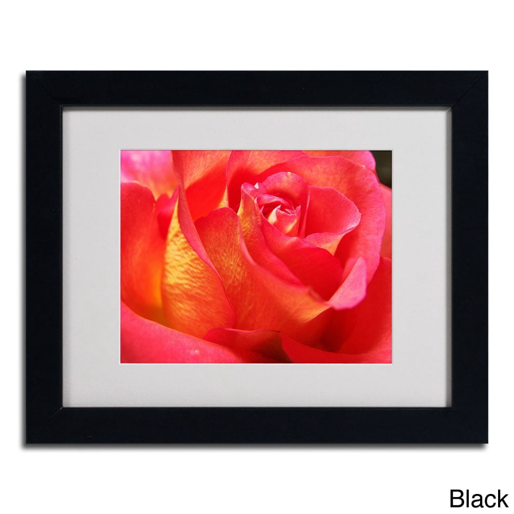 Trademark Fine Art "Empowering Heart" Canvas Art by Monica Fleet, Wood Frame