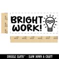 thumbnail image 2 of Bright Work Light Bulb Teacher Student School Self-Inking Rubber Stamp Ink Stamper - Black Ink - Small 1-1/2 Inch, 2 of 7