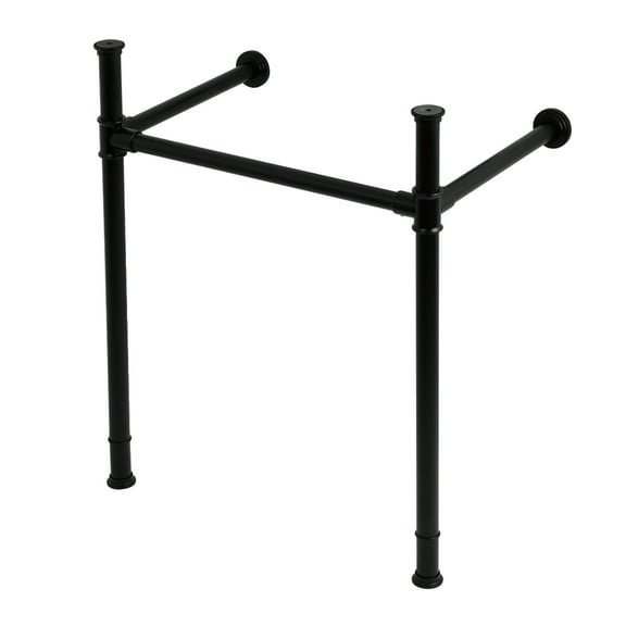Kingston Brass VPB34250 Stainless Steel Console Sink Legs, Matte Black