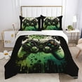 thumbnail image 3 of Esports Style Bedding Set Duvet Cover Dark Green Pillowcase Adult Cool Bedroom Decor Home Bedclothes, 3 of 6