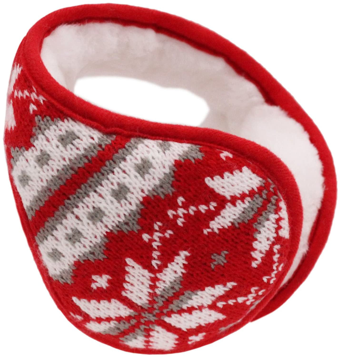 Iuway Unisex Knitted Foldable EarMuffs Fleece Lined Warm Winter Outdoor EarMuffs