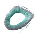 thumbnail image 2 of Winter Thickened Organic Cotton Toilet Seat Cover - Warm, Soft, Washable, Comfortable Bathroom Accessory for Cold Seasons, Easy Install and Hygienic Moisture-Absorbent Design, 2 of 5