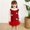 Red, variant on BRGZLK Girl's Knitted Shirt Dress Bow Lotus Leaf Collar Lace Sleeve Skirt Long Sleeve Round Neck Solid Color Dress Birthday Clothes Beige 2-3 Years