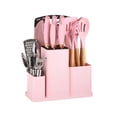 thumbnail image 4 of 20PCS Silicone Stainless Steel Cooking Utensils-Multifunctional Kitchen Utensil Set, Wooden Handles Tools Set,Stainless Steel Kitchen Gadgets Accessories, Chef Knife Set,Perfect Kitchen Cooking Tools, 4 of 13