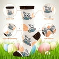 thumbnail image 2 of COOPLUS Womens Easter Socks Fun Multi-Colored Egg Pattern Crew Socks for Women Holiday Gifts 5 pairs, 2 of 8
