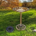 thumbnail image 1 of Pedestal Garden Bird Bath Patio Deck Decoration Aureate, 1 of 8