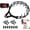 Black, variant on PETGLE Dog Prong Collar, Adjustable Pinch Training Collar with Quick Release Buckle for Small Medium Large Dogs(Packed with One Extra Links)
