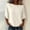 Beige, variant on Women's Scoop Neck 3/4 Sleeve Linen Cotton Gauzy Tops Casual Fall 2026 Tunic Shirts Loose Fit Daily Wear Blouses(Beige,S)