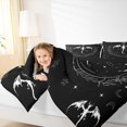thumbnail image 4 of jejeloiu Dragon Full Size Comforter Sets,Bohemian Exotic Style Bedding Comforter Set,White Black Bedding Sets For Boys Teens,Super Cozy Room Decor Reversible,3pcs, 4 of 8