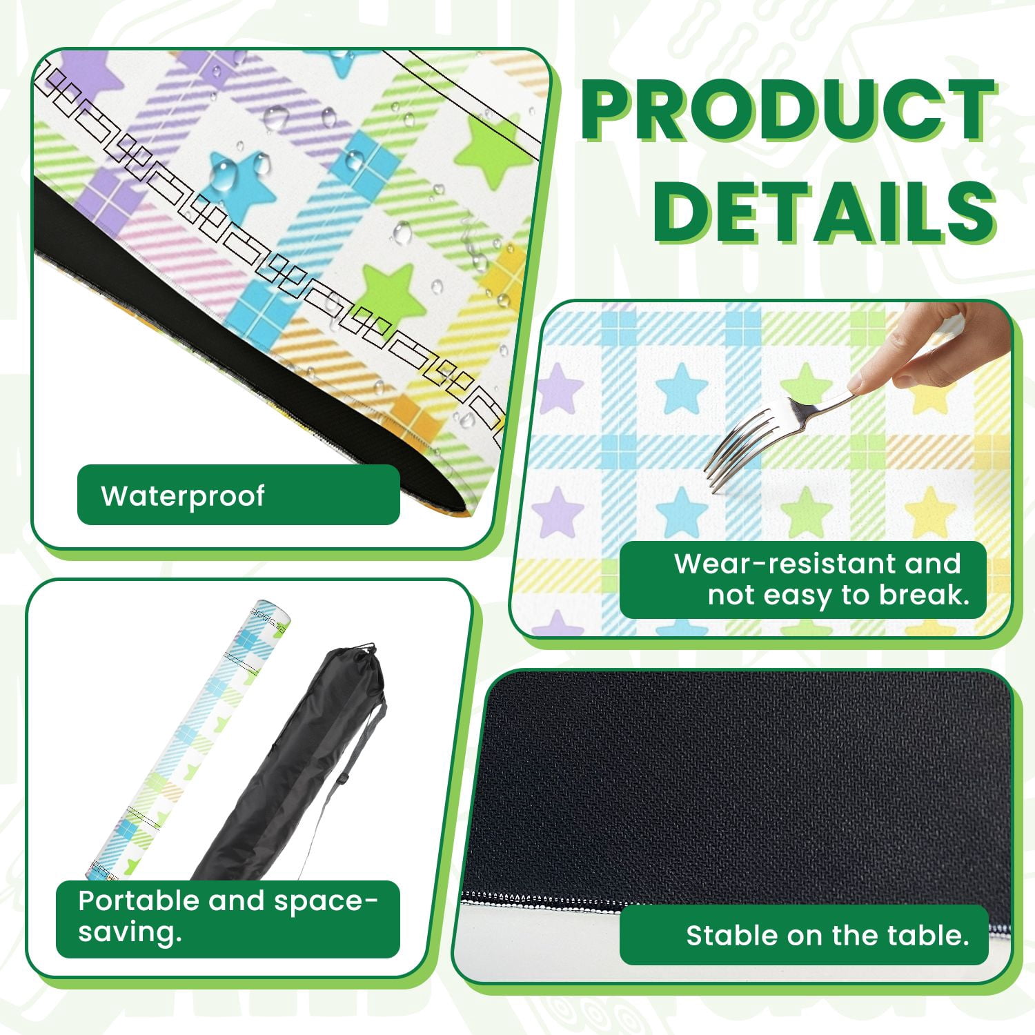 Mahjong Mat 31.5" x 31.5" Abstract Geometric Vibrant Gradient Colors Modern Design Non-Slip Noise Reduction American Mahjong Tiles Table Cover for Dominoes Poker Card Board Games Gift