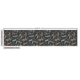 thumbnail image 3 of Ambesonne Autumn Fabric by the Yard Upholstery, Leaves Dragonflies Drawing, 5 Yards, Dark Grey Brown Pale Blue, 3 of 5