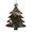 Christmas Tree Shape, variant on Indian Dream Wolf Vintage Wooden Christmas Ornament Angel Shape,Xmas Tree Hanging Decoration 6 PCS