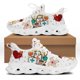 thumbnail image 1 of Zapatos de enfermería blancos para mujer, lindas zapatillas de enfermera con dibujos animados para mujer, diseño de marca, médicos, estampados, ligeros, con cordones, planos, 1 of 6