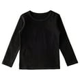 thumbnail image 7 of yocbz Girl Long Sleeve Shirts Toddler Girls Long Sleeve Shirts Kids Soft Tunic Tops T-Shirts Black,Size for 5-6 Years, 7 of 7