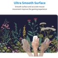 thumbnail image 3 of Watercolor Cherry Blossom Mouse Pad 31.5x11.8 Inch Pink Full Desk Japanese Sakura Mousepad Extended Large Non-Slip Rubber Base Waterproof Big Keyboard Mat with Stitched Edges for Gaming and Office, 3 of 7