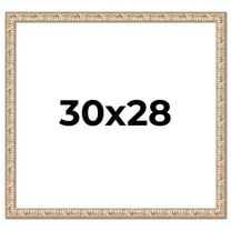 30x28 Frame White Real Wood Picture Frame Width 1.5 inches | Interior Frame Depth 0.5 inches |