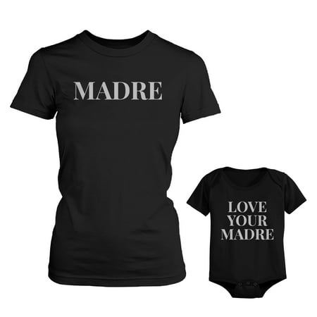 

Madre Shirt For Mom Love Your Madre for Baby Bodysuit Mothers Day Matching Outfits