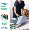 thumbnail image 4 of Improvia Washable Positioning Pad with 8 Handles for Incontinence, Waterproof Reusable, 34 x 52 in, 1-Pack (Green), 4 of 9
