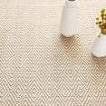 thumbnail image 3 of Dash & Albert Cocchi Handwoven Wool Rug, 2' 6" x 8', Neutral, 3 of 5