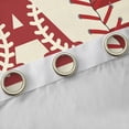thumbnail image 4 of jejeloiu Baseball Games Black Out Curtains,Letter A Monogrammed Curtains Pack of 2 (42x63 Each) For Boys Kids, 4 of 6
