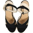 thumbnail image 4 of Women's Criss Cross Ankle Strap Espadrille Platform Wedge Sandals Basset Soda, 4 of 6