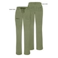 thumbnail image 5 of Adar Pro Heather Scrubs For Women - Slim Fit Tapered Scrub Pants, 5 of 7