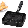 thumbnail image 4 of Noref Nonstick Waffle Maker, Commercial Waffle Maker, Non-Stick Bakeware Waffle Cake Maker Pan With 2 Sided Fish Shape Aluminium Alloy Mold, 4 of 8