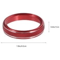 thumbnail image 2 of Milisten Air Conditioning Knob Cover Knob Ring Red Aluminum Alloy 6pcs, 2 of 8