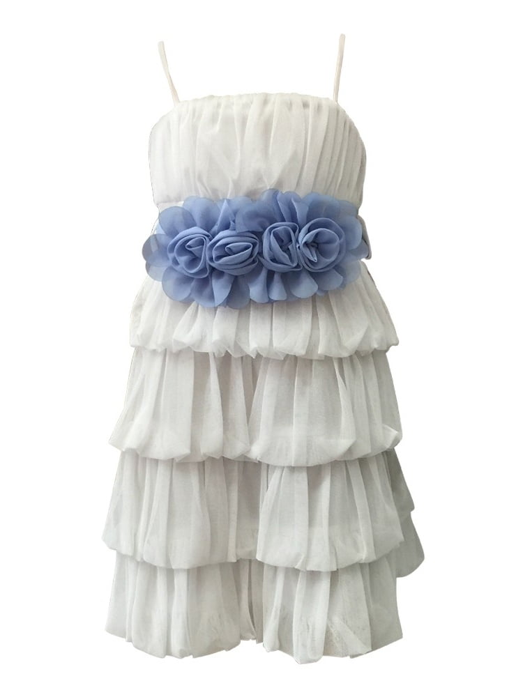 white ruffle summer dress