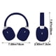 thumbnail image 3 of Pisexur Auriculares deportivos Bluetooth para juegos, con cable e inalámbricos, modo doble, plegables, suaves, de baja latencia y alta batería, 5.4 horas de duración de la batería, para niños y adult, 3 of 7