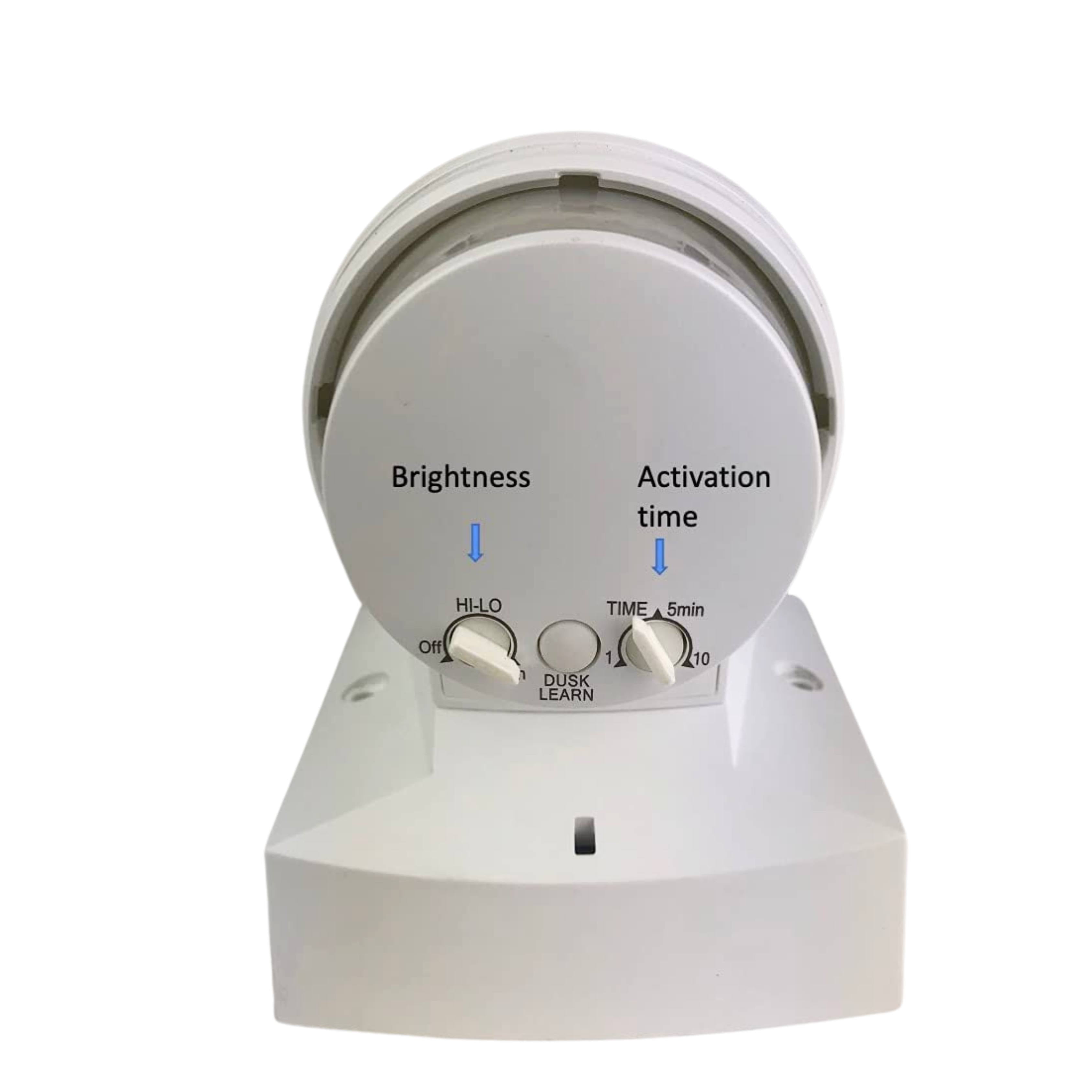 IQ America Motion Security Floodlight 1600 Lumen 180 deg 70ft detection Wall Eave Mount WH