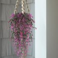 thumbnail image 4 of piezas de plantas artificiales colgantes, flores artificiales, plantas, guirnalda, vid para interior y exterior, macetero colgante, hogar, jardín, balcón, oficina, balcón, valla, enrejado, 4 of 5