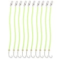 thumbnail image 1 of S SERENABLE 10Pcs Glow in the Dark Carp Fishing Rigs Ready Tied Chod Rig Terminal Tackle Hook Size 12, 1 of 7