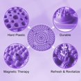 thumbnail image 3 of ABPETE Foot Massager Mat, Manual Massage Tool with Magnetic Therapy Acupressure Disc for Feet Relaxation, Foot Relieve Stress Treatment (Purple), 3 of 7