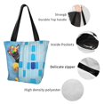 thumbnail image 5 of Kdxio Prague Ratter Dog in Bathtub Women Reusable Grocery Bags Foldable Ripstop,Reusable Shopping Bags for Shopping,Gym,Gift, 5 of 7