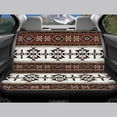 thumbnail image 4 of Renewold Car Seat Covers Universal Fit Car Front Seat Protector & Back Bench Cover Full Set Pack of 4, Easy to Install Machine Washable, Southwest American Tribal Dark Brown, 4 of 7