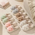 thumbnail image 5 of Checkered Slipper House Slippers for Women Men Plush Warm Fuzzy Slippers Flyffy Bedroom Shoes Indoor Slip On, 5 of 11