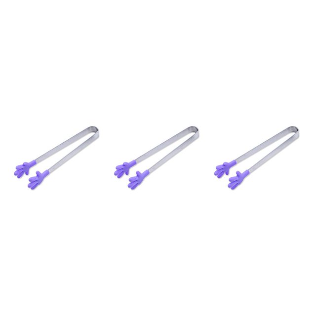 Monstrate Mini pinzas para panqueques con forma de mano de silicona, abrazadera reutilizable para cubitos de hielo, aparatos para parrilla, Type1 NO1