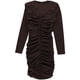 thumbnail image 2 of GUESS Womens Ruched Cut Out Mini Dress, medbrown, 6, 2 of 2
