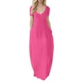 thumbnail image 1 of Robe Maxi à Manches Courtes d'Été pour Femmes Grande Taille - Design 2025, Décontractée et Élégante, 1 of 4