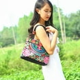 thumbnail image 6 of ATJIA Women Floral Handbags Embroidery Purse Vintage Hobo Tote Bag Ethnic Shoulder Bag, 6 of 17