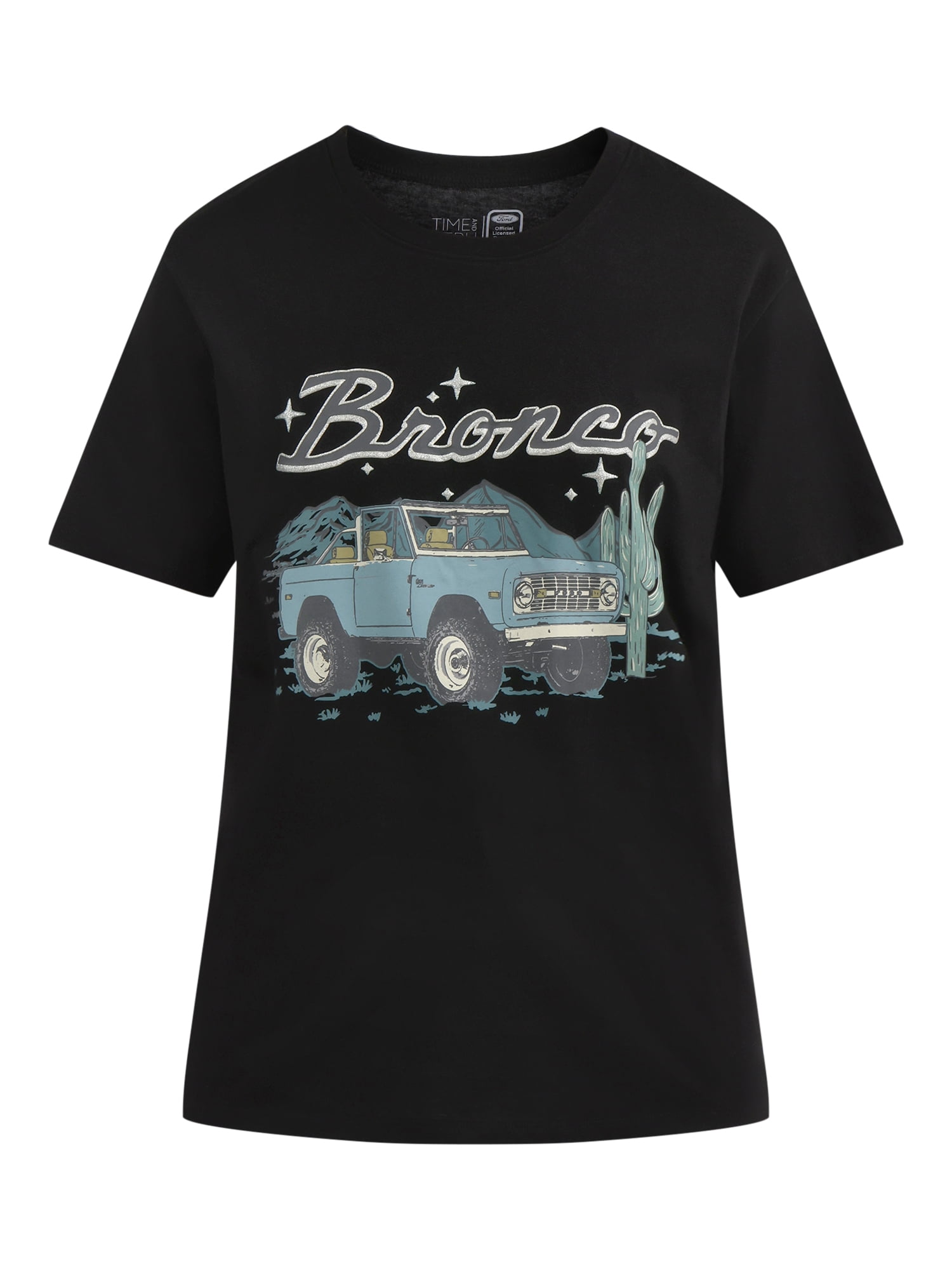 Time and Tru Ford Bronco Women's Graphic Tee, Sizes XS-XXXL