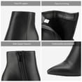 thumbnail image 2 of Botas DREAM PAIRS SIANNA-1 Tacón Grueso Punta Fina Negro, 2 of 8