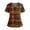 AG10_Orange, variant on IYYVV Halloween Tops for Women Cute V Neck Pumpkin Print Nursing Working Uniforms with Pockets Holiday Stretchy Tee Shirts Saffron S