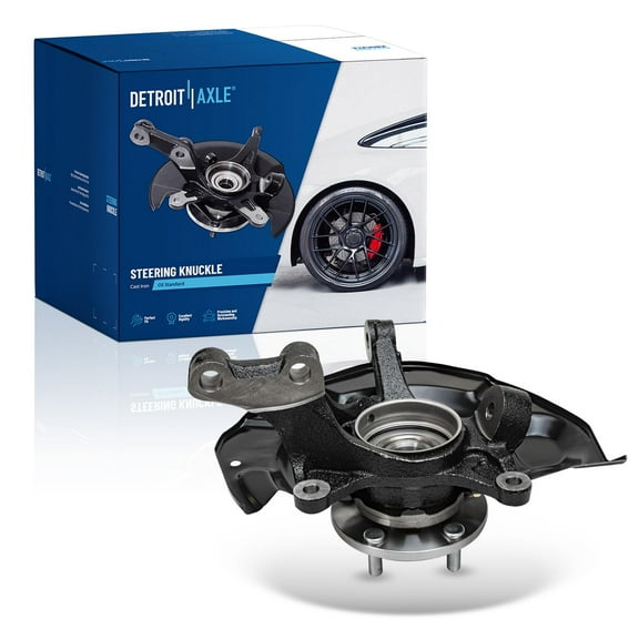 Detroit Axle - Front Right Steering Knuckle & Wheel Hub Bearing Replacement for Lexus RX330 RX350 RX400h Toyota Highlander