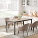 thumbnail image 4 of Qinaqin cm de Profundidadining Mesa para 4 6 People 63 inch Largo Profundidad Madera Rectangular con Robusto Metálico Legs Resistente Grande Family (31.5 x 63, 4 of 7