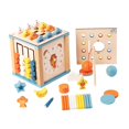 thumbnail image 3 of figatia Activity Cube Montessori Toy Girls Boys 6-12 Months Object Permanence Box Gift for Babies Children Drop Box Learning Cube Toy, 3 of 9