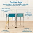 thumbnail image 5 of ECR4Kids 2-Station Sand and Water Adjustable Height Table, Sensory Bins, Seafoam/Turquoise, 5 of 9